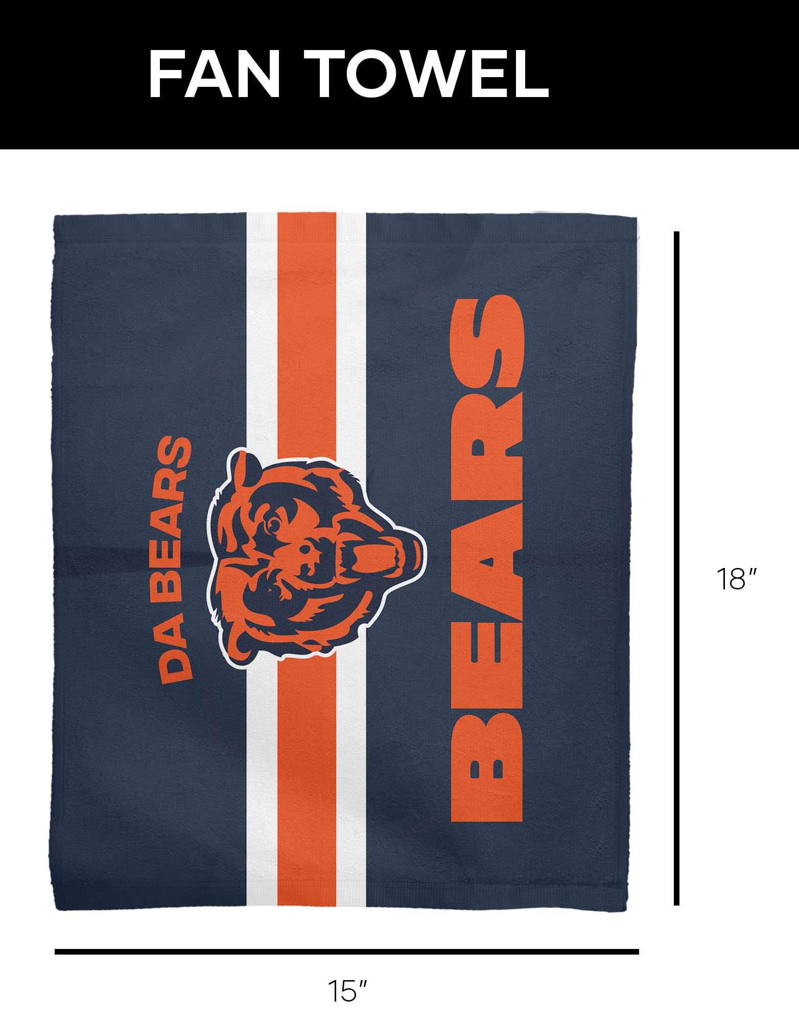 Amazon.com: Northwest Chicago Bears NFL Team Arch Slogan Rally